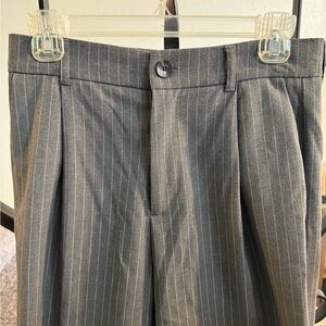 Zara Charcoal Pinstripe Pants